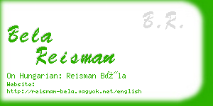 bela reisman business card